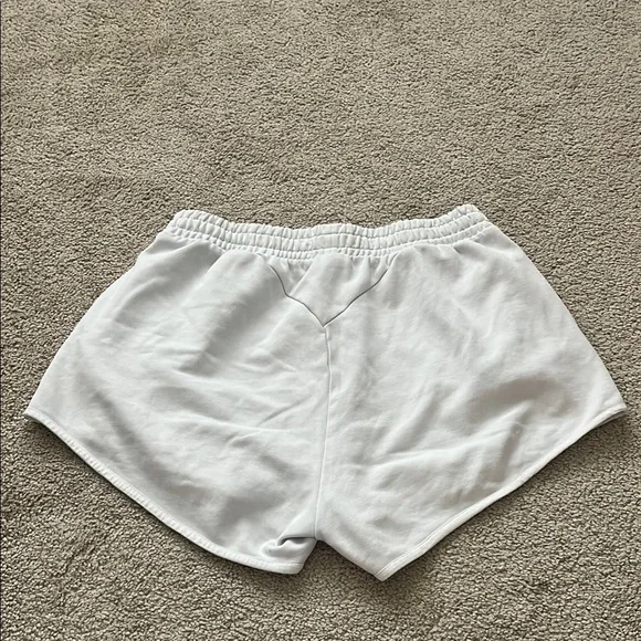 Gymshark White Athletic Shorts Lightweight Elastic Waist - Picture 2 of 4